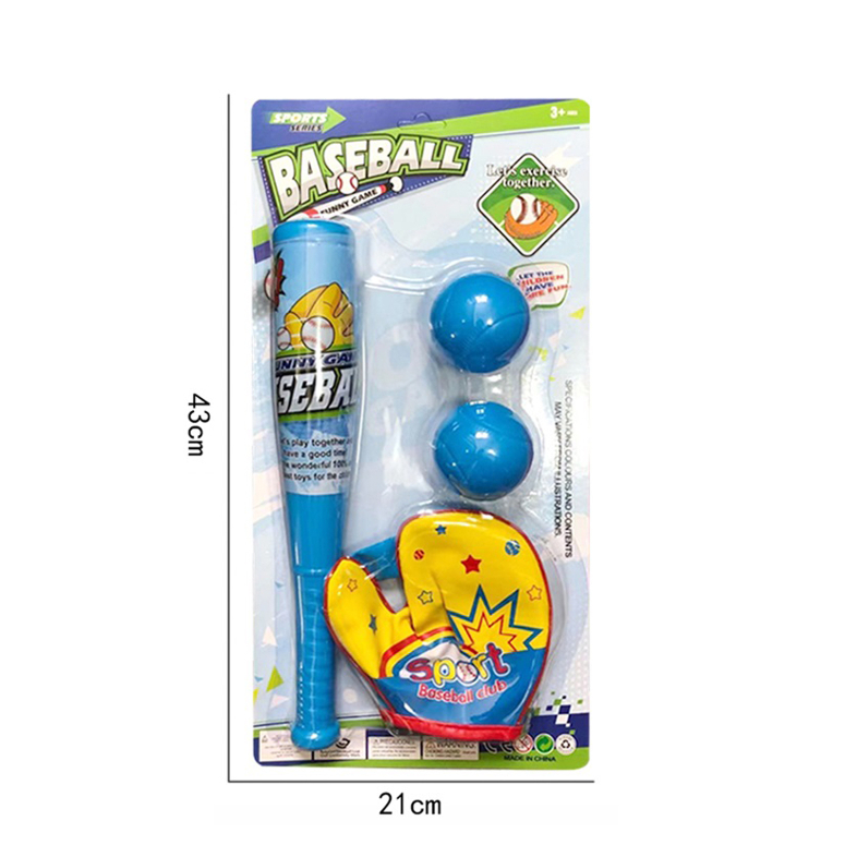 JUEGO DE BEISBOL CON GUANTES Y PELOTAS EN DISPLAY