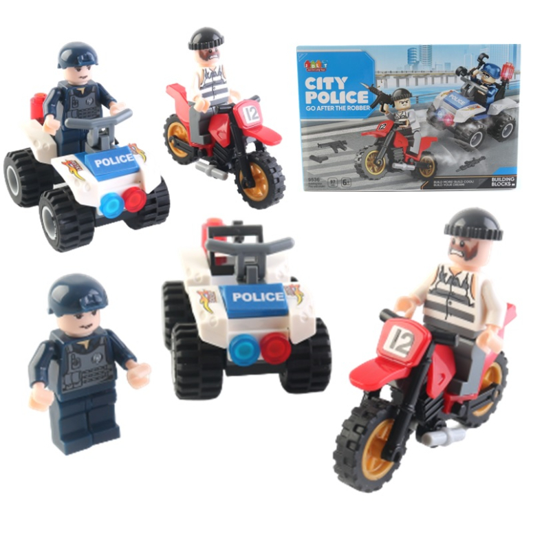 BLOQUES DE CONSTRUCCION DE POLICIA 97 PIEZAS