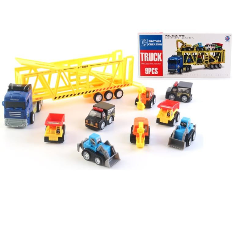 SET CAMION DE TRANSPORTE AUTOS
