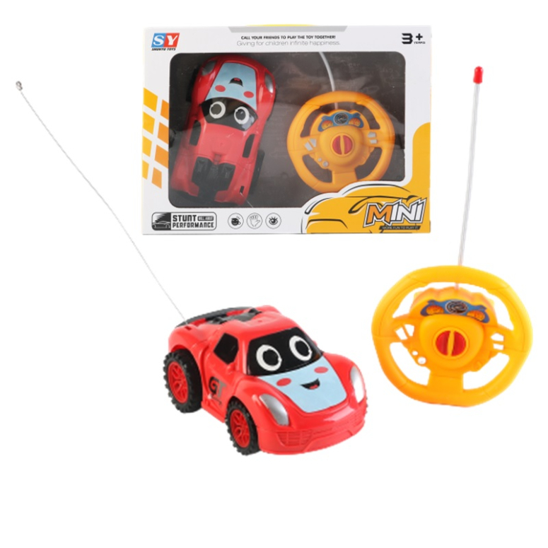 AUTO DEPORTIVO ROJO CON VOLANTE RADIO CONTROL