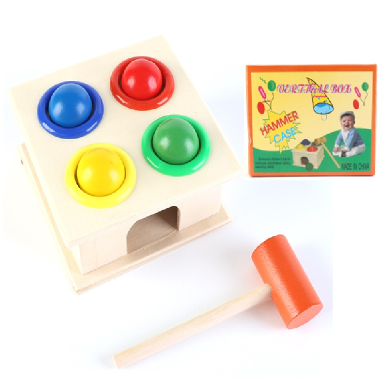JUEGO DE MADERA GOLPEA BOLA Y MARTILLO