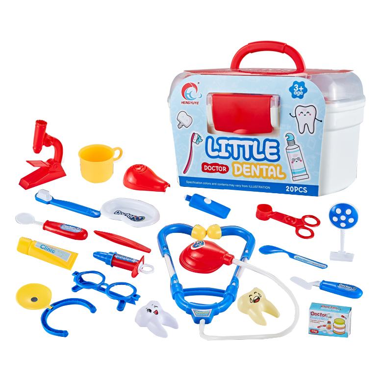 SET DE DENTISTA 20 PZAS EN CAJA TRANSPORTABLE 