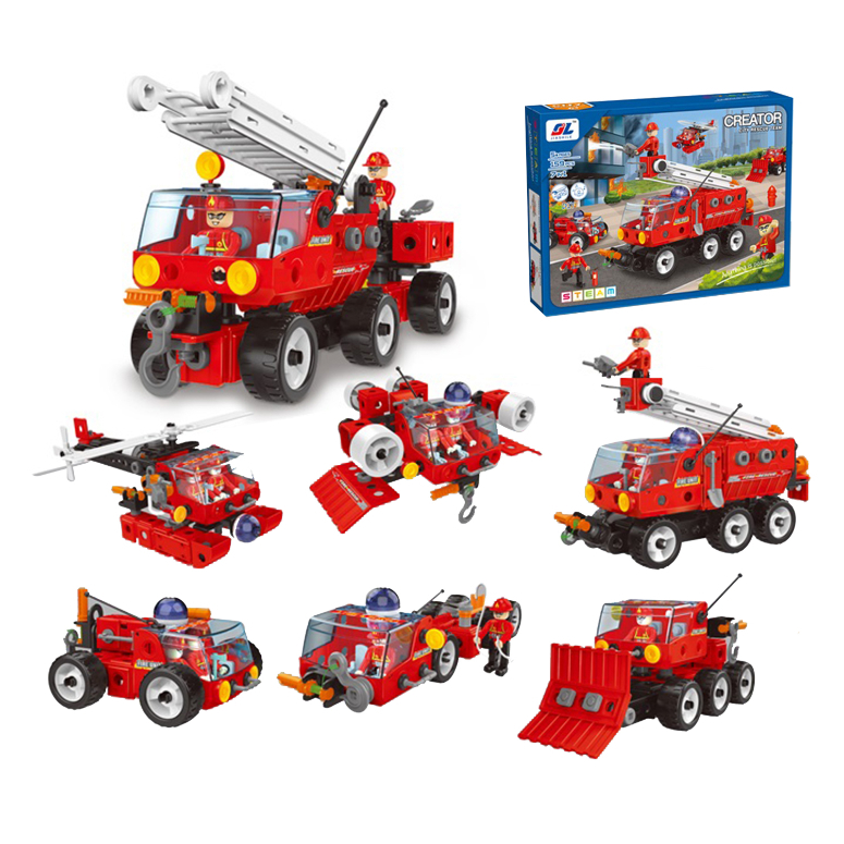 SET DE BOMBERO CON 159 BLOQUES DE CONSTRUCCION