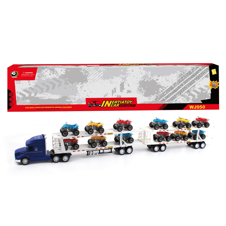 SET CAMION TRANSPORTADOR DE MOTOS 4X4