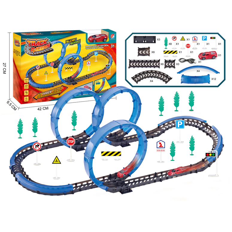 PISTA DE AUTOS CON 3 LOOP