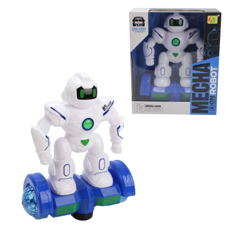 ROBOT EN HOVERBOARD CON LUCES