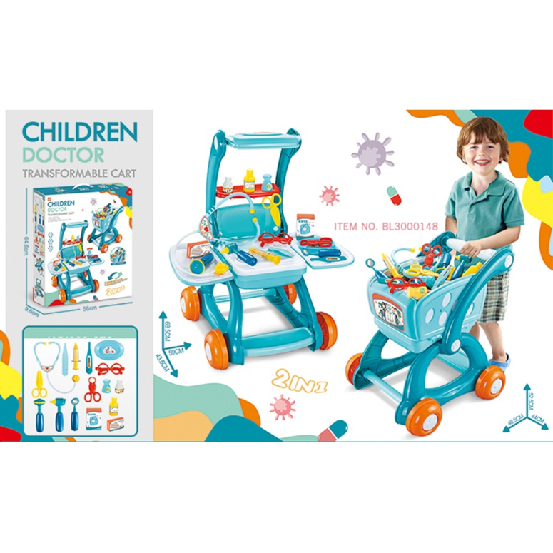 CARRITO SET DE DOCTOR Y ACCESORIOS