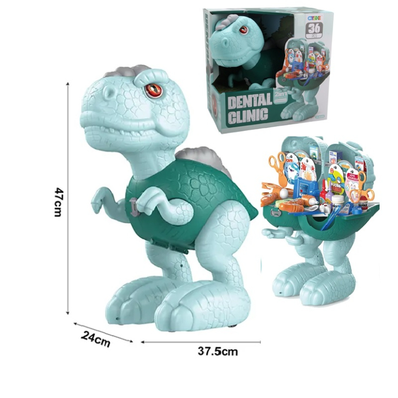 SET DE DENTISTA CON FORMA DE DINOSAURIO