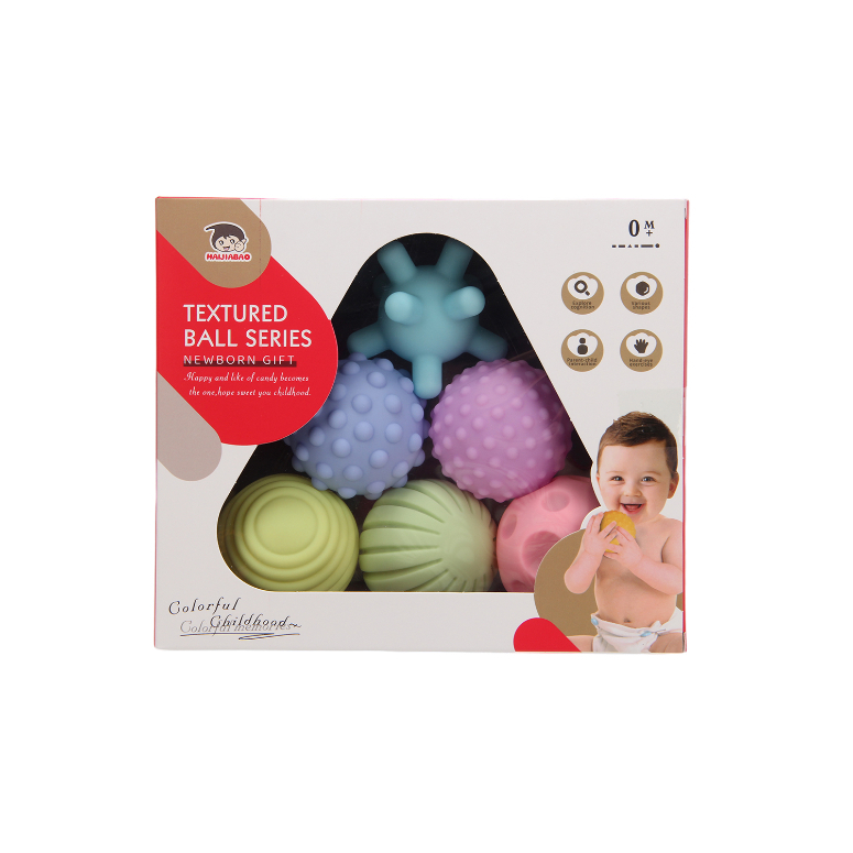 SET DE 6 PELOTITAS SENSORIALES COLORES