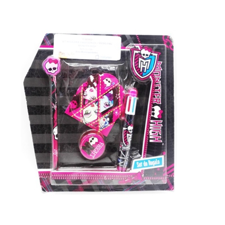 SET 3 ACC MEMO PAD MONSTER HIGH