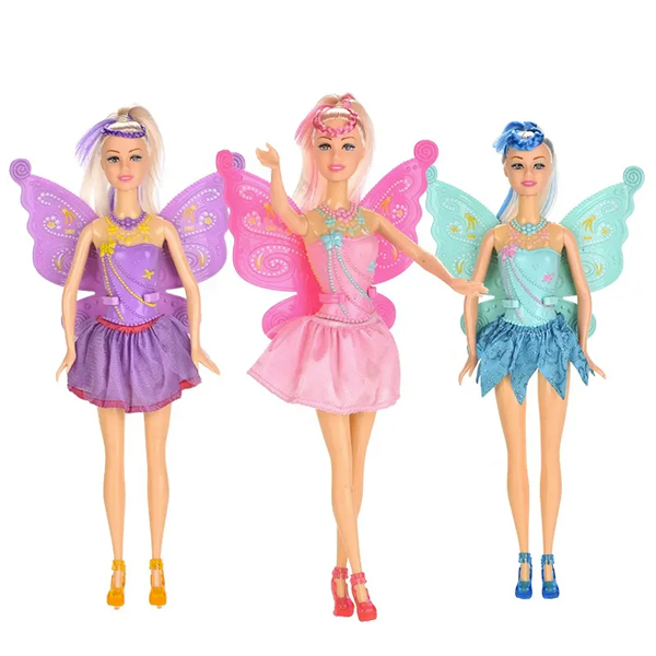 MUNECA CON ALAS COLORES