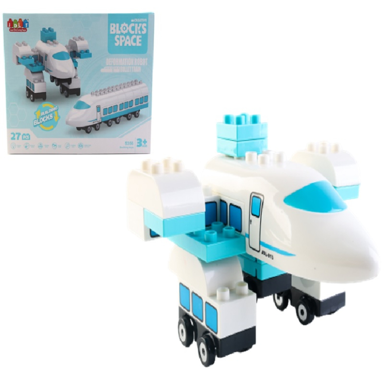 BLOQUES DE CONSTRUCCION TREN AVION 27 PIEZAS