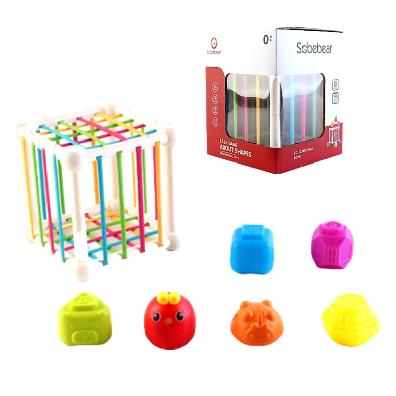 CAJA CON FIGURAS APILABLES