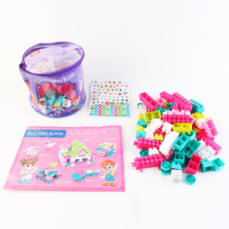 SET BLOQUES ARMABLES PARA NINAS 150 PIEZAS