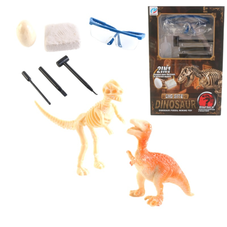 HUEVO FOSIL DE DINOSAURIO 2 EN 1