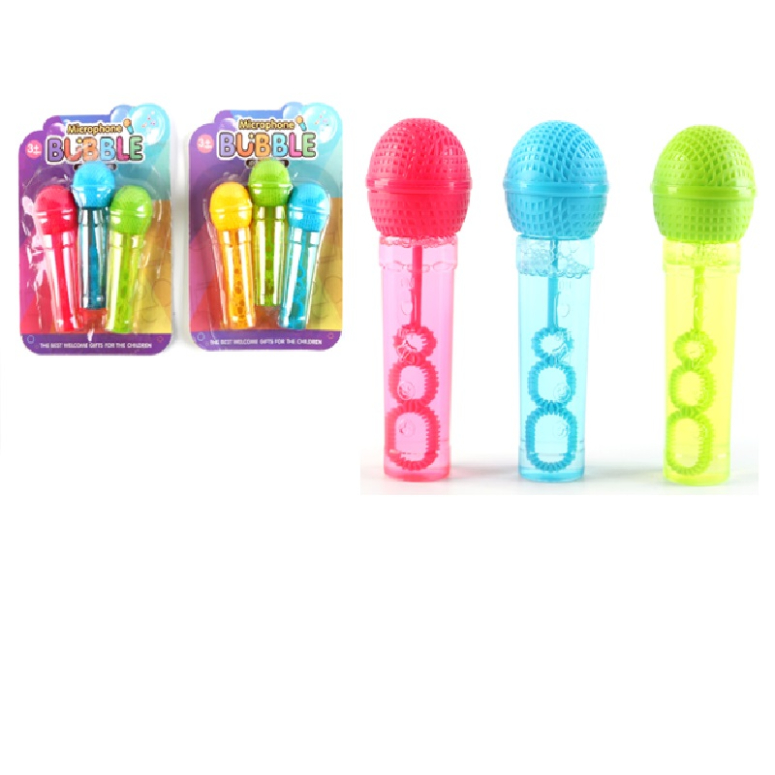 LANZA BURBUJAS EN FORMA DE MICROFONO