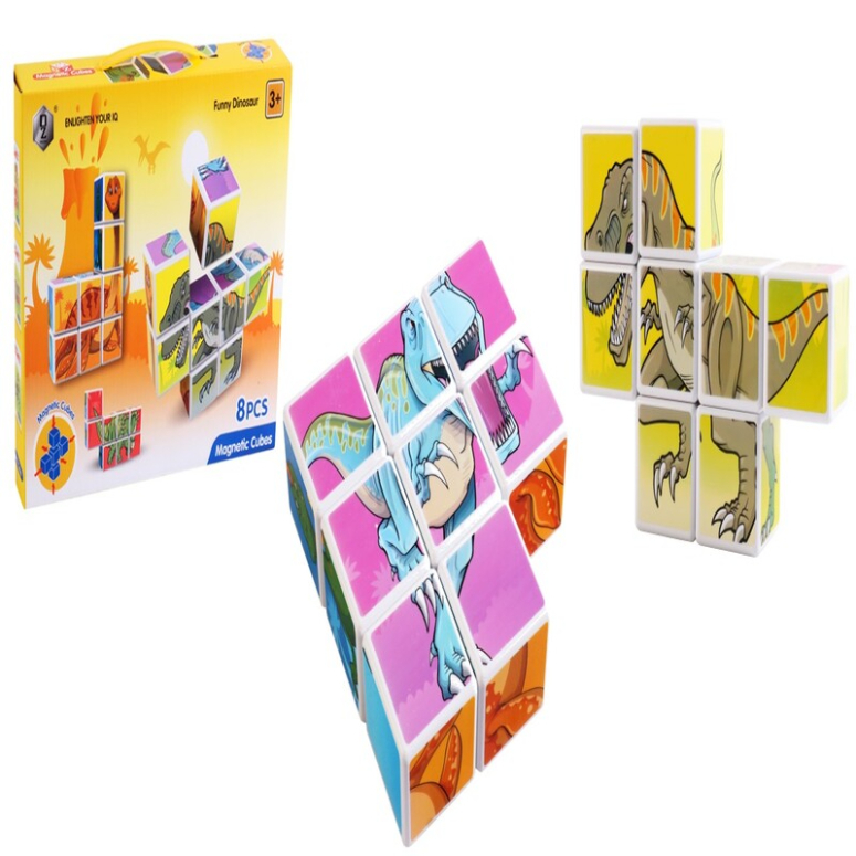 CUBOS MAGNETICOS ANIMALES 8 PCS