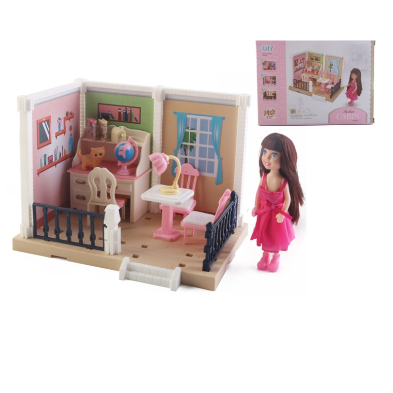 SET DE HOGAR CON MUNECA Y ACCESORIOS