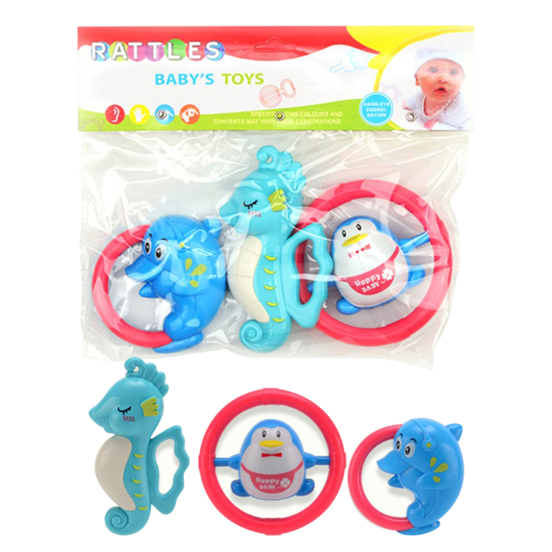 SET DE 3 SONAJEROS EN FORMA DE ANIMALITOS