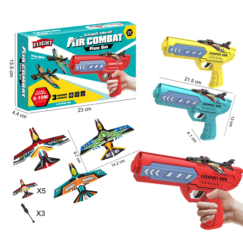 JUEGO DE LANZA AVIONES CON ACCESORIOS EN CAJA 