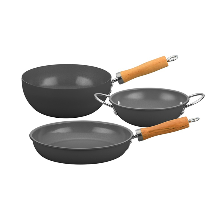 DORAL SET COCINA FAMILY COOK NORUEGA  PACK PAILA  SARTEN  WOK