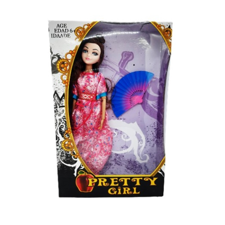 MUNECA CON VESTIDO MORADO