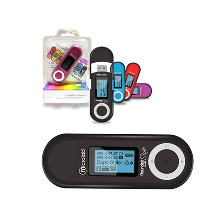 MLAB REPRODUCTOR MP3 8GB ROUNDED BLACK