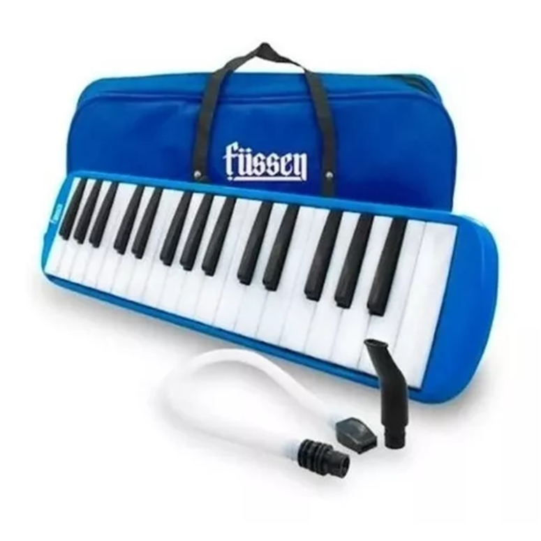 FUSSEN MELODICA 32 TECLAS AZUL Y BOLSO