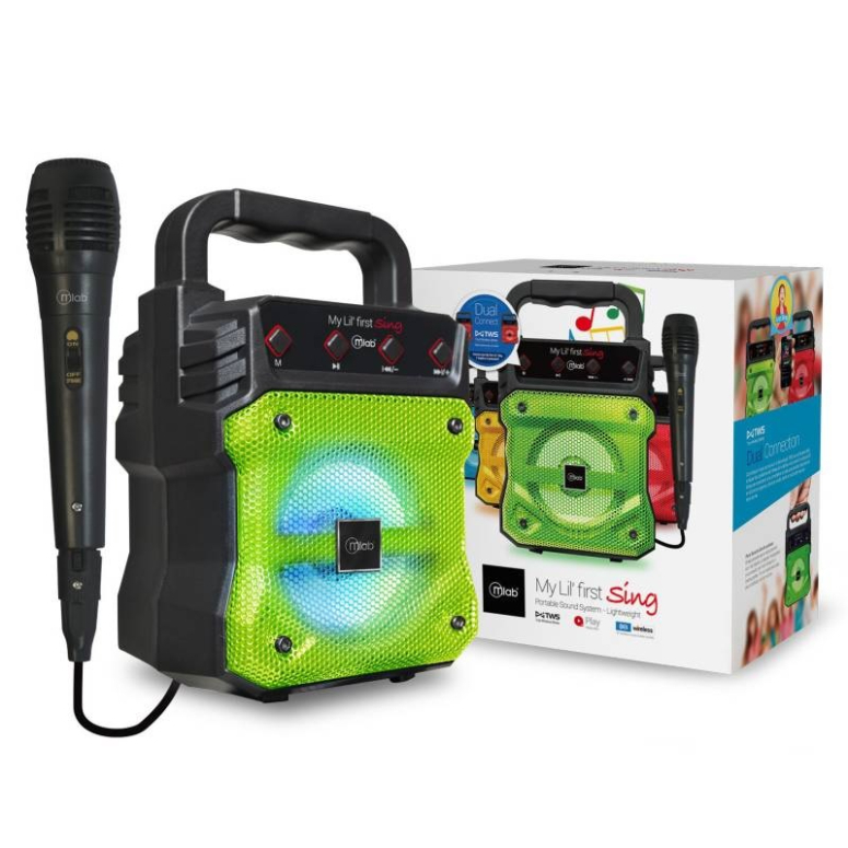 MLAB KARAOKE MY LIL FIRST SING CON MIC CABLE GREEN