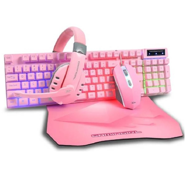 3DFX KIT GAMER ROSADO 4 EN 1 GAMINGIRL