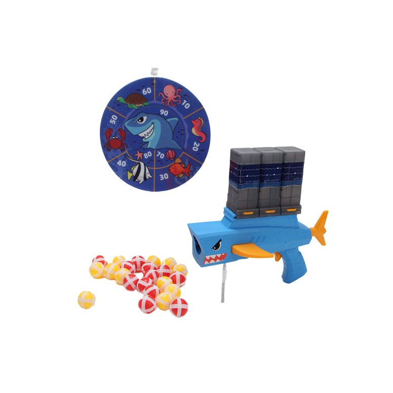 TIBURON LANZADOR PELOTAS DE VELCRO