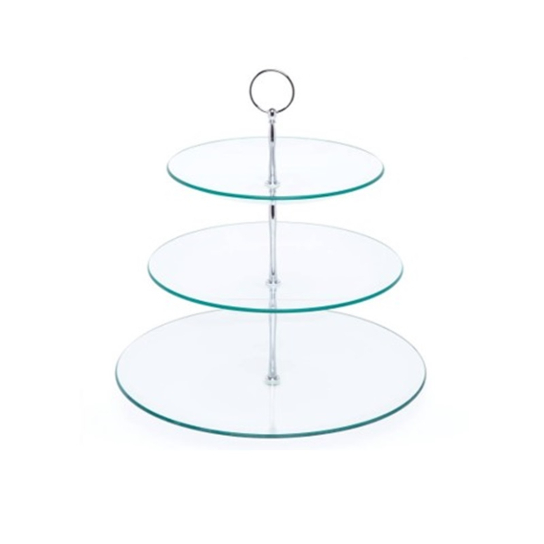 BANDEJA VIDRIO COCKTAIL 3 PISOS