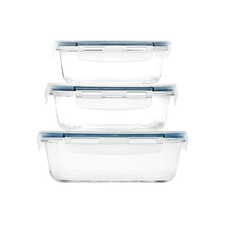 SET 3 HERMETICOS RECTANGULARES