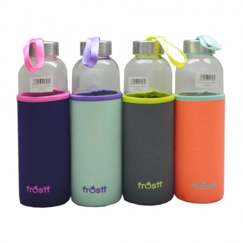 BOTELLA DE VIDRIO FUNDA COLOR 525CC