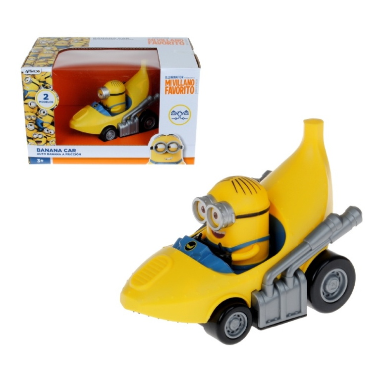 MINIONS AUTO BANANA ELECTRONICO CONTROL TOUCH CON LUZ Y SONIDO