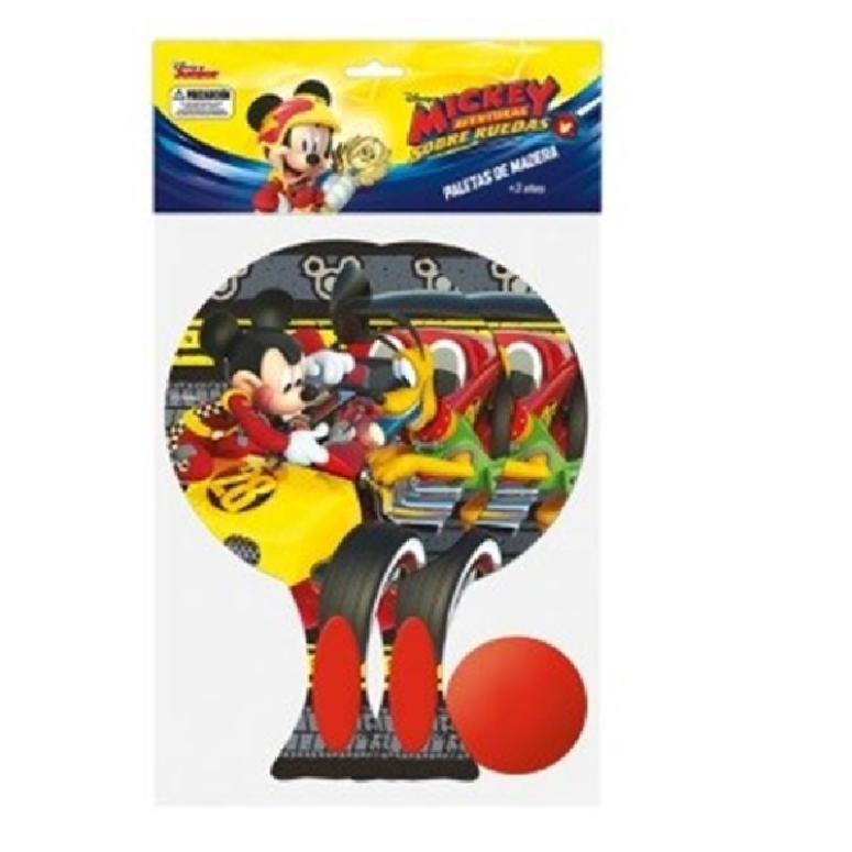 SET DEPORTIVO PALETA DE MADERA MICKEY DISNEY