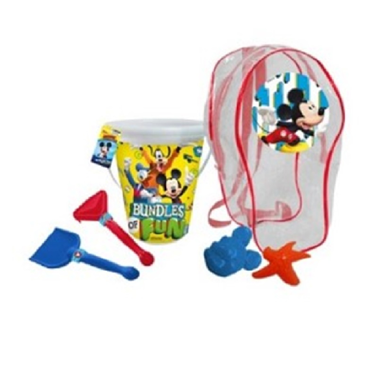 MOCHILA DPLAYA BALDE IMPRE CON ACCESORIOS MICKEY