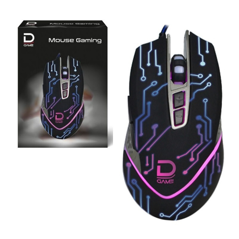 MOUSE GAMING 7D Y LUCES RGB