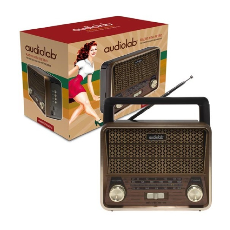 RADIO RETRO BT RECARGABLE RETRO01C