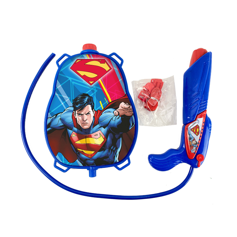 MOCHILA CON LANZA AGUAS SUPERMAN
