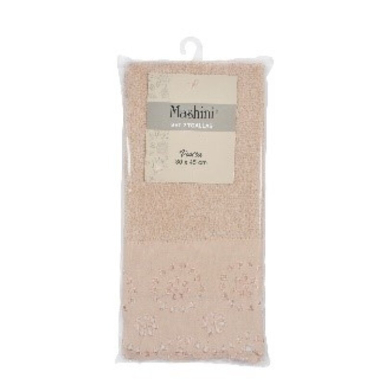 SET 2 TOALLAS BORD DE VISITA5 LACE BEIGE